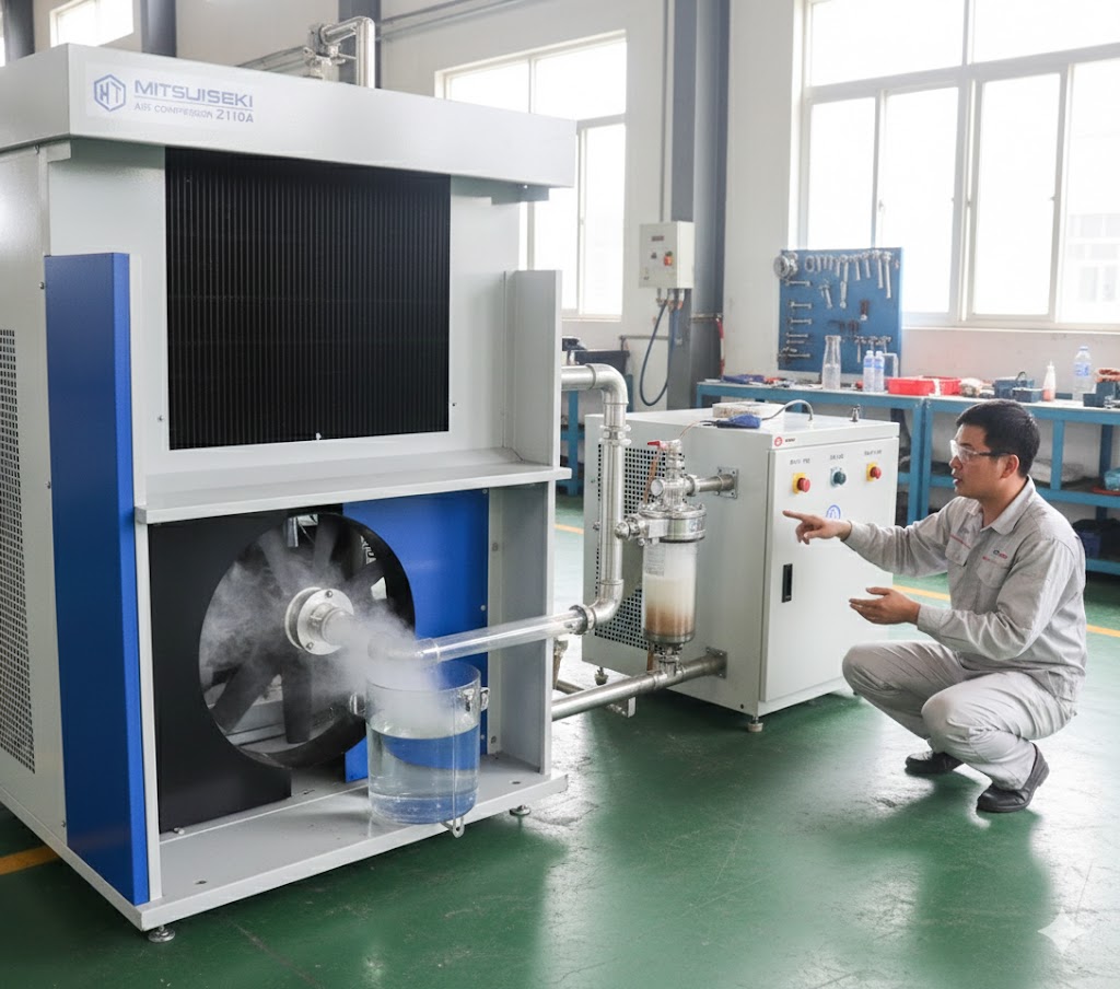 Khí nén có nhiều nước: Nguyên nhân và cách xử lý hiệu quả, đúng kỹ thuật