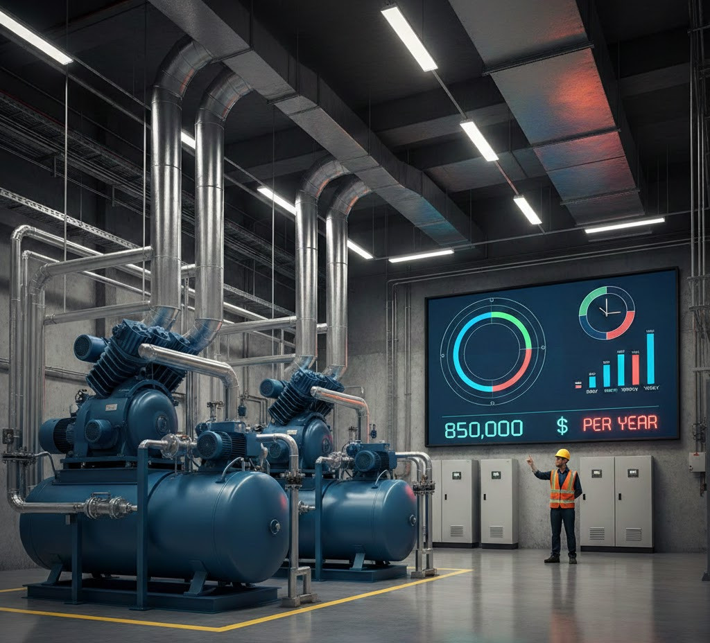 Chi Phí Vận Hành Máy Nén Khí Trong 1 Năm Là Bao Nhiêu