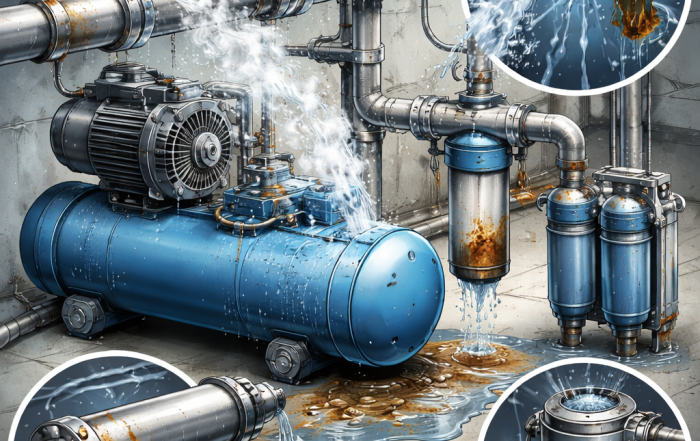 Khí Nén Bị Ẩm Gây Hại Gì? Cách Khắc Phục Triệt Để