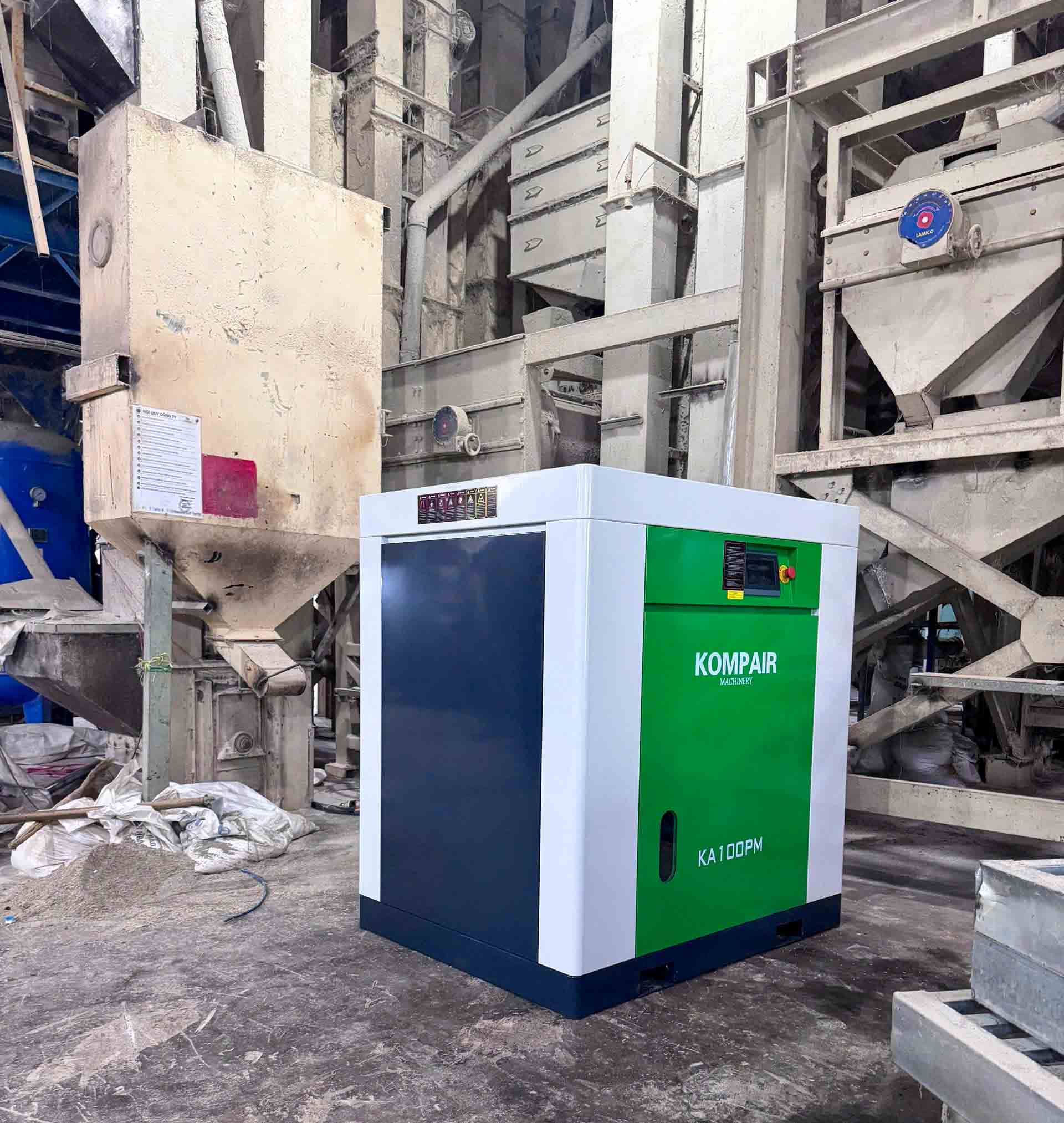 Cung Cấp Và Lắp Đặt Vận Hành Hệ Thống máy nén khí KOMPAIR