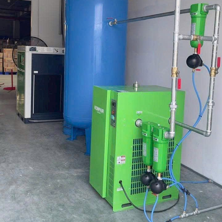 Hoàn Thiện Lắp Đặt Hệ Thống Máy Nén Khí Kompair Machinery - Phục Hưng