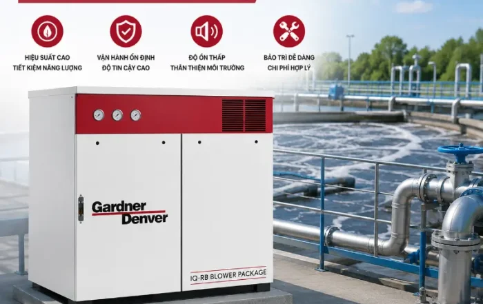 Máy Thổi Khí Gardner Denver IQ Series Cho Dự Án Xử Lý Nước Thải
