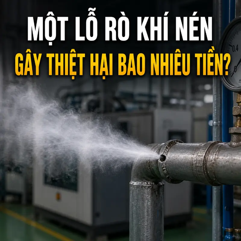 Một Lỗ Rò Khí Nén Gây Thiệt Hại Bao Nhiêu Tiền