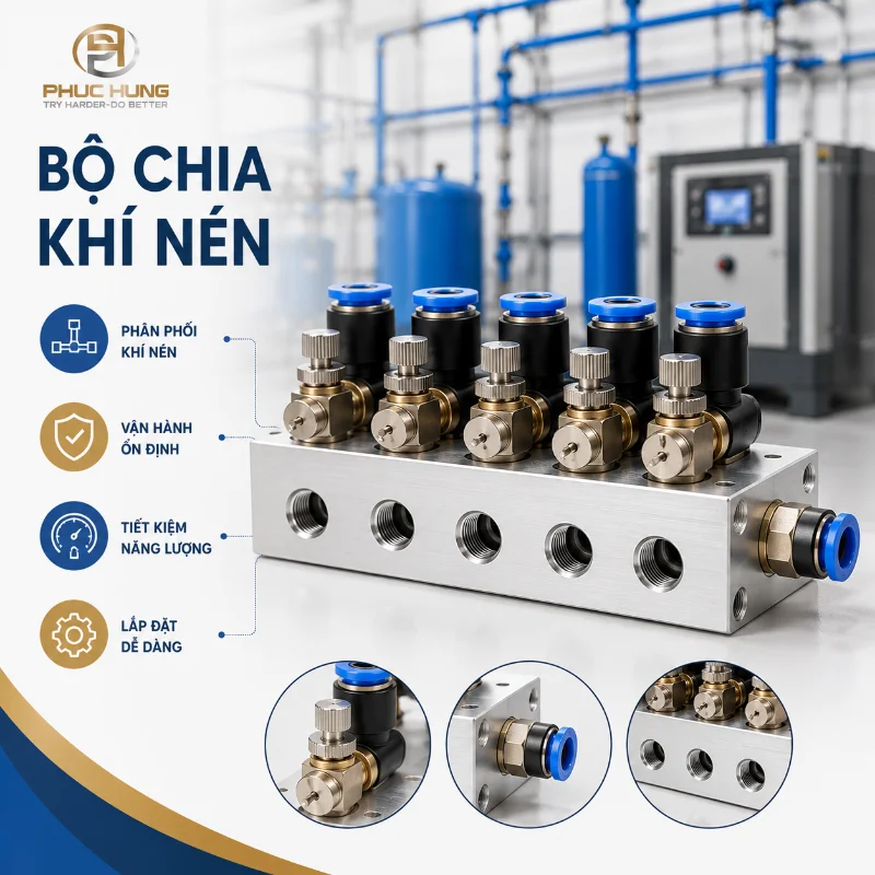 Bộ Chia Khí Nén Là Gì? Cấu Tạo, Công Dụng Và Cách Chọn Đúng Loại