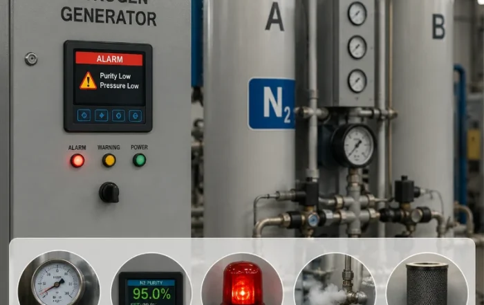 Nhận Biết Máy Tạo Khí Nitơ Đang Gặp Sự Cố Qua Những Dấu Hiệu Nào