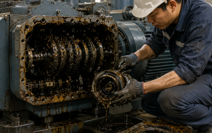 Máy Nén Khí Bị Keo Dầu